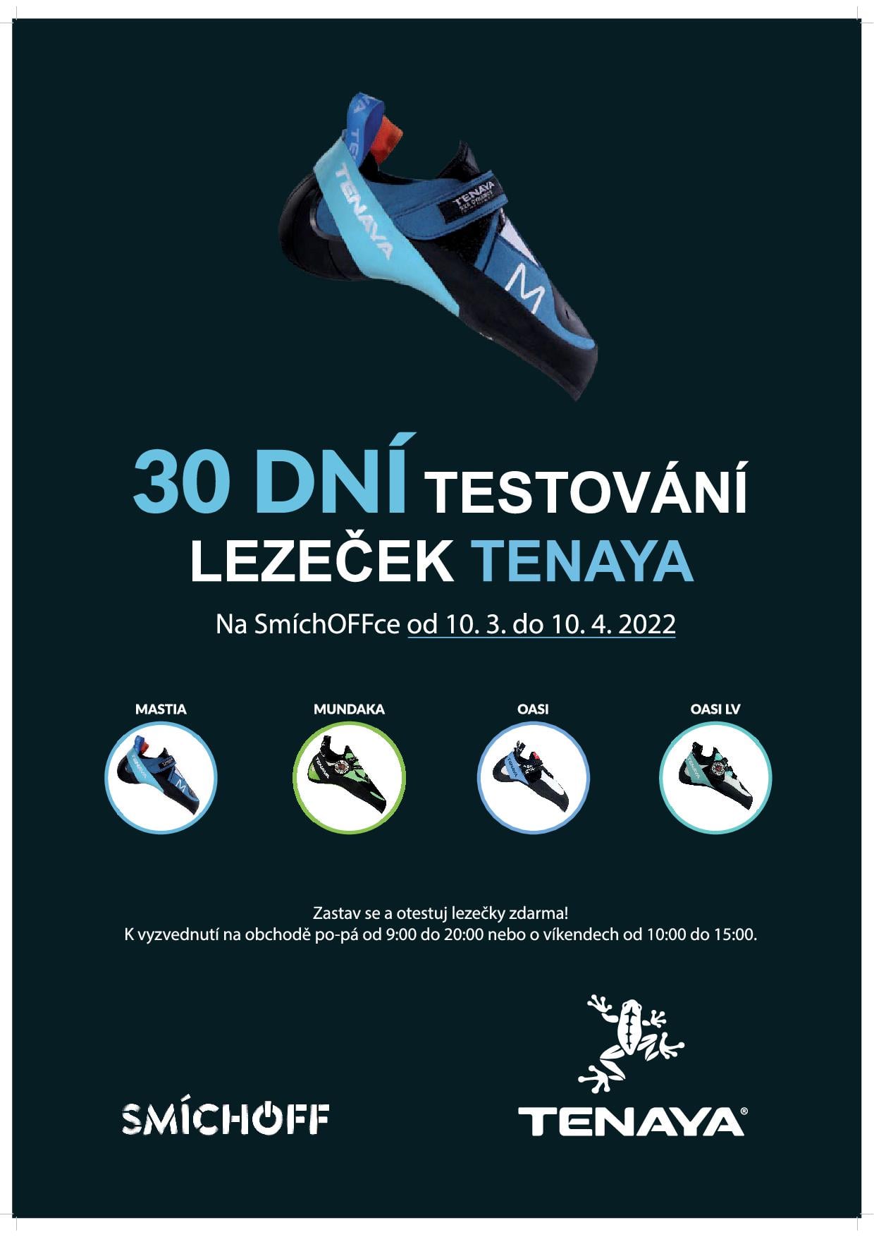 Testování lezeček Tenaya na stěně SmíchOFF